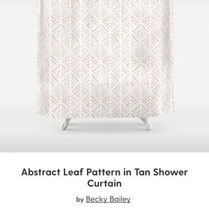 Brand new never been used Society6 shower curtain